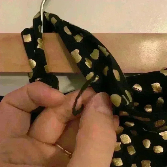 Swimsuits For All Gold and Black Blouson one piece Plus Size 26 - Picture 14 of 15